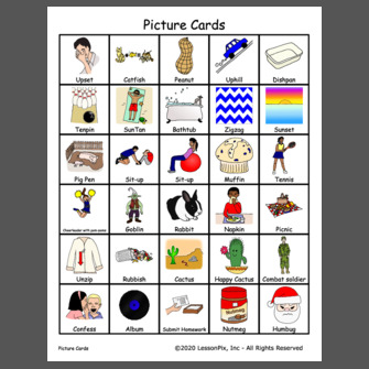 Two syllable words with closed syllables and no blends